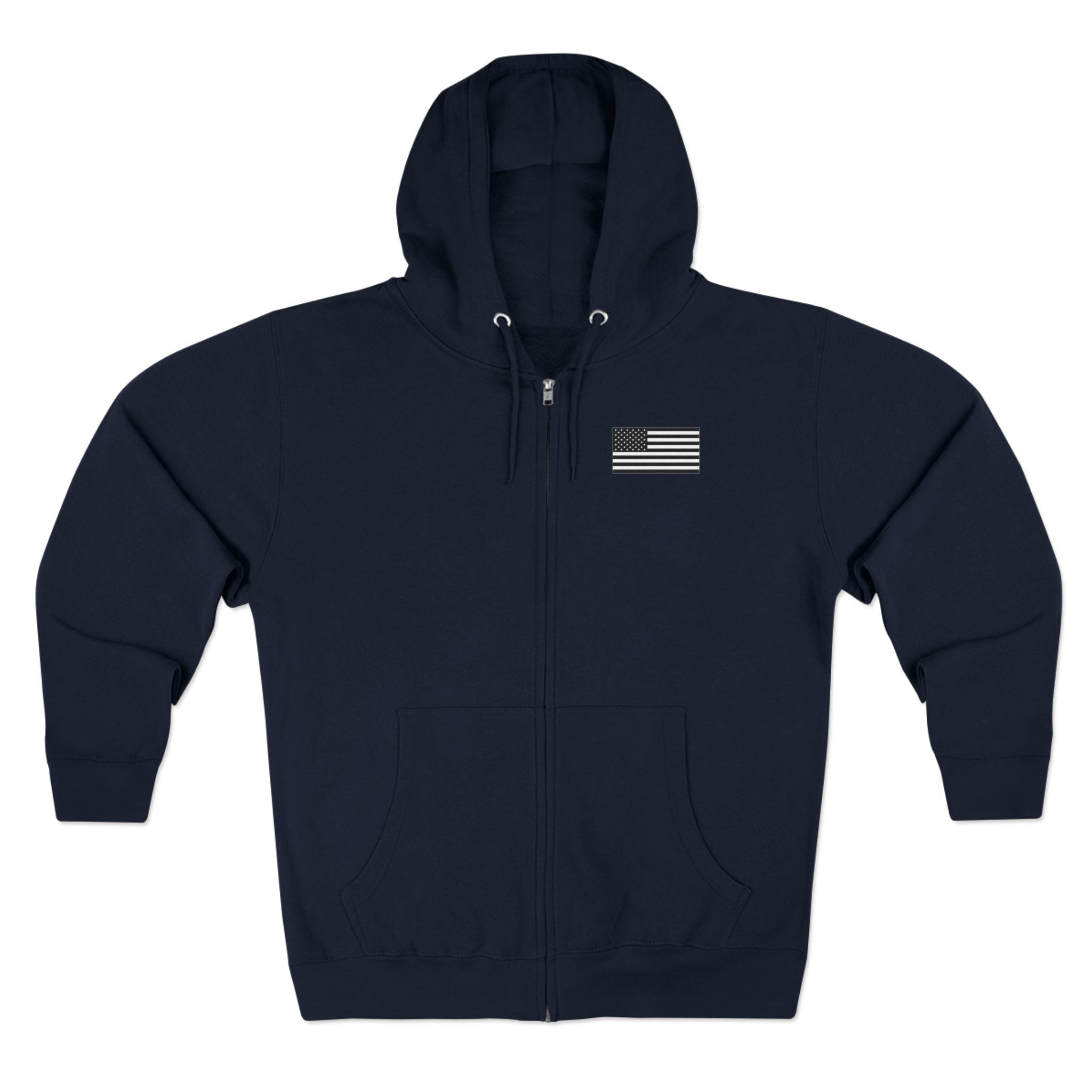 Team Montaga Unisex Zip Hoodie with Team Montaga and Flag Design.