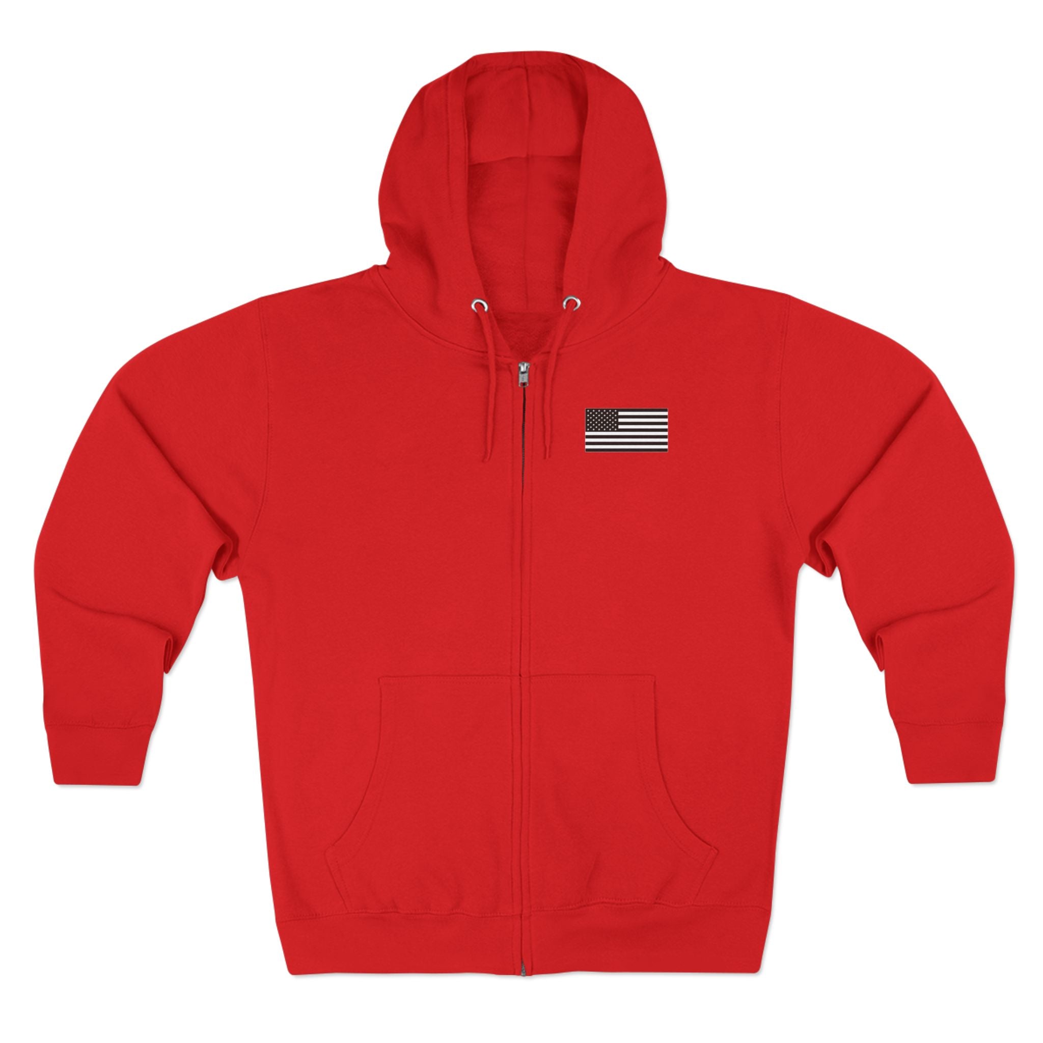 Team Montaga Unisex Zip Hoodie with Team Montaga and Flag Design.