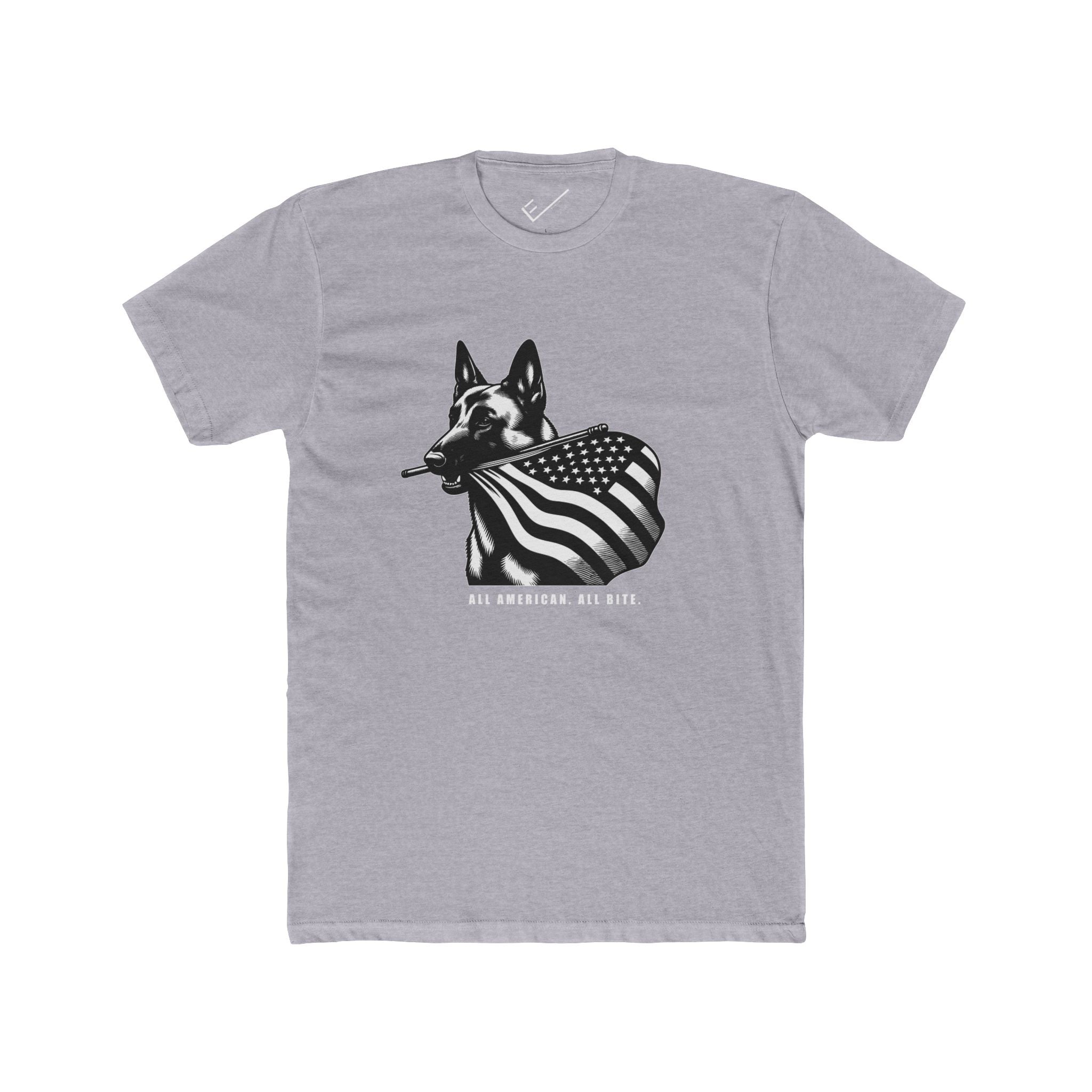 Belgian Malinois Tee: Tapered Fit, Unisex Lightweight Combed Cotton Crew Neck.