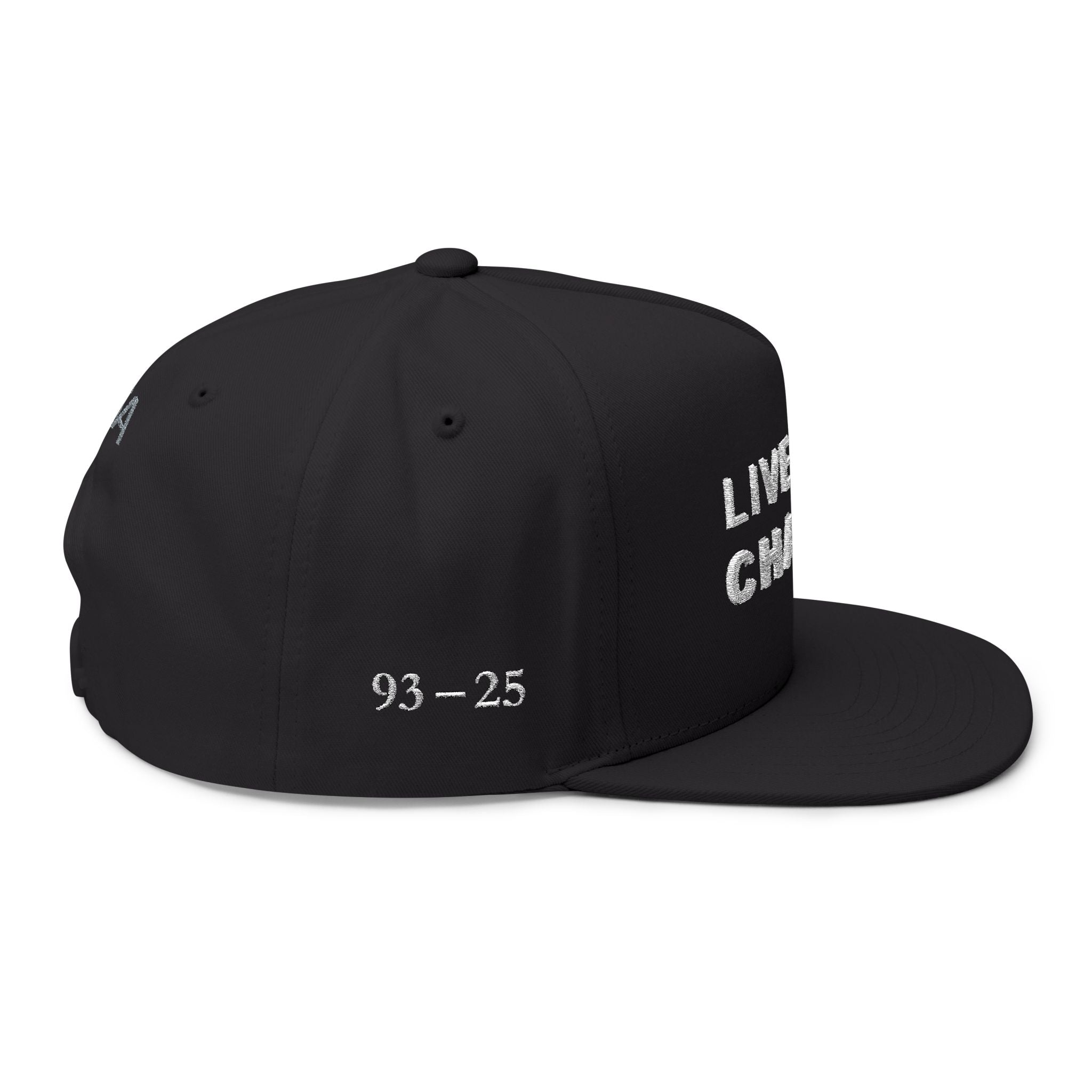 Live Like Charlie Flat Bill Cap | Custom Embroidery