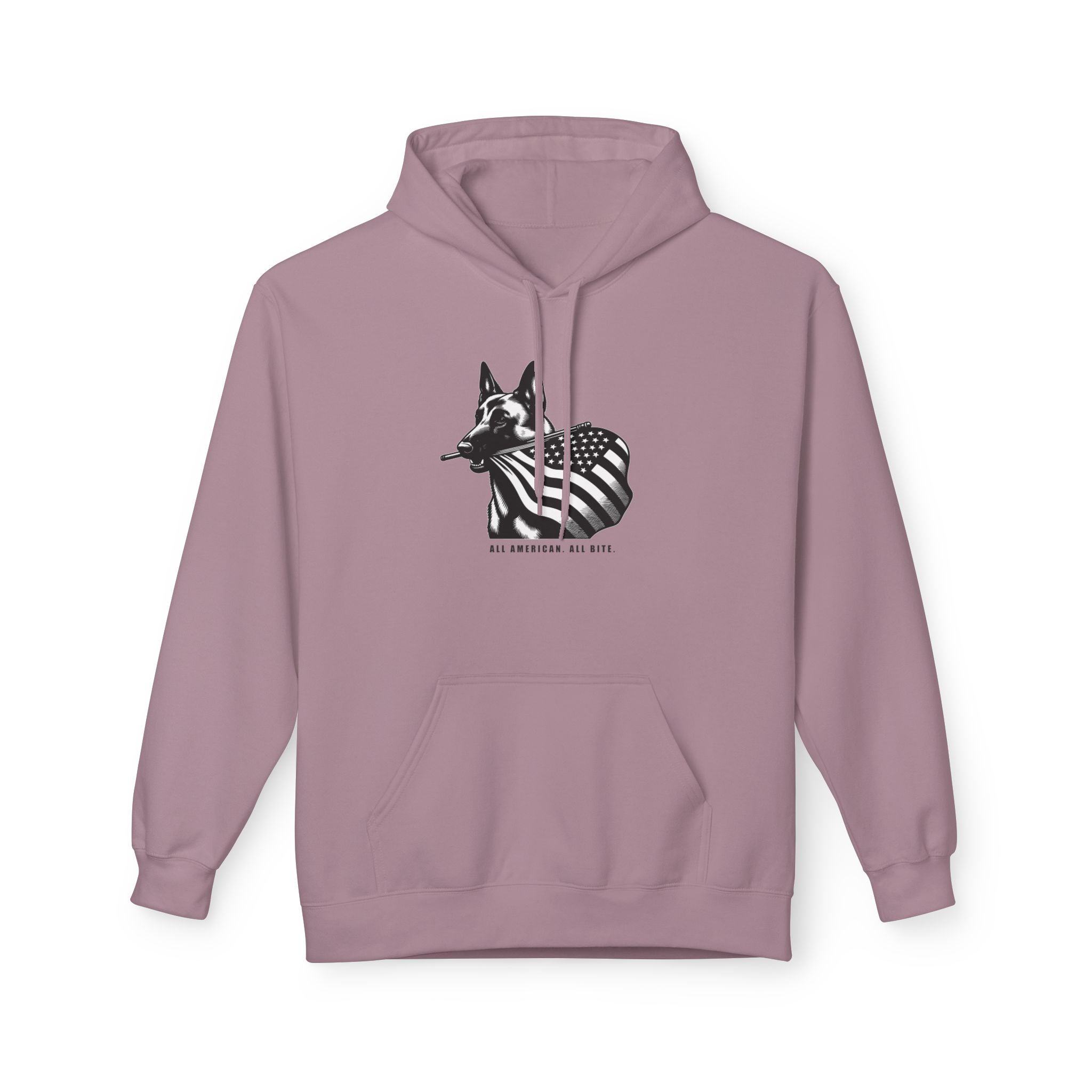 All American Dog Fleece Hoodie - Cozy Unisex Pullover.