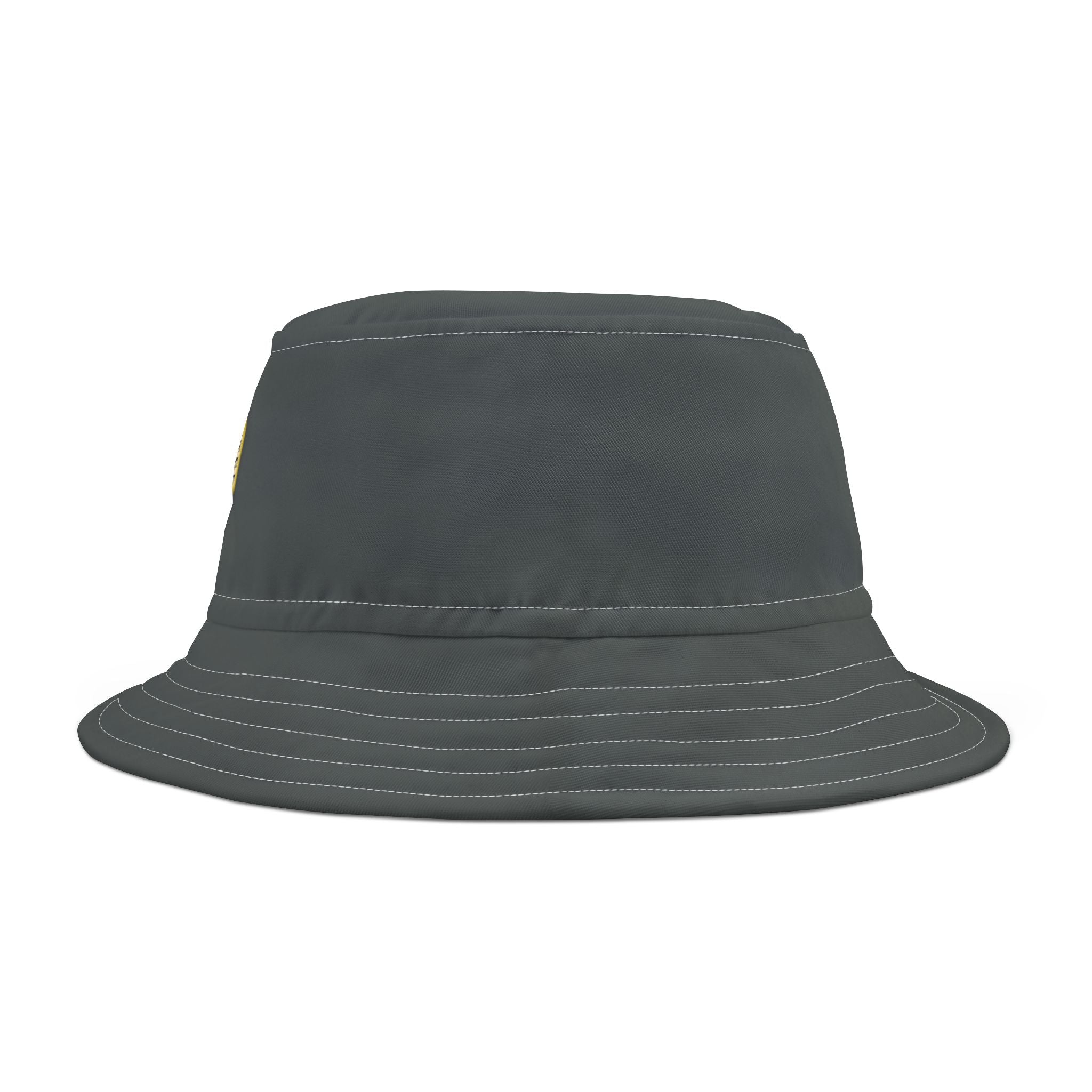 Montaga Seal Bucket Hat Casual Headwear in Dark Grey