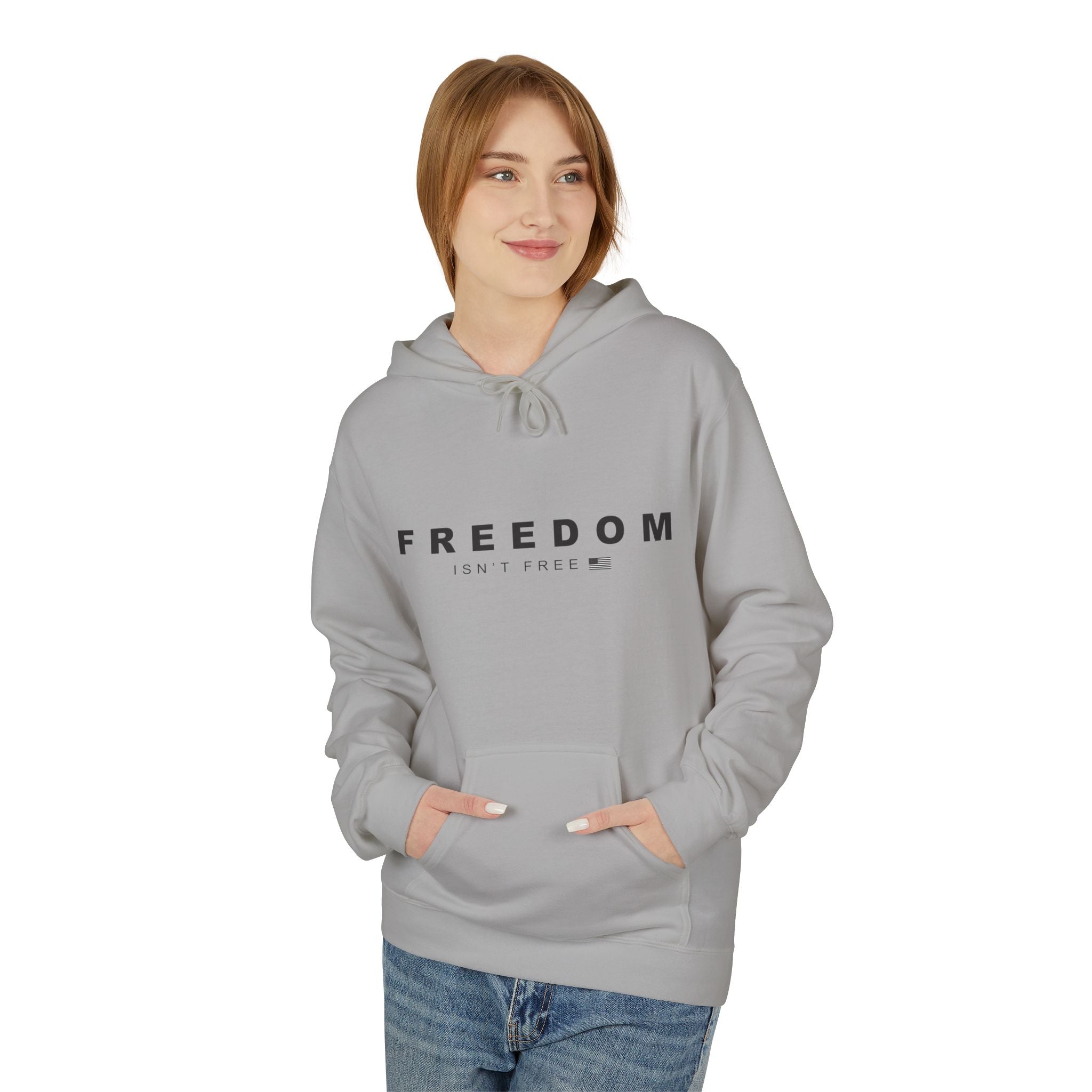 Freedom Isn't Free Fleece Hoodie - Cozy Unisex Pullover.