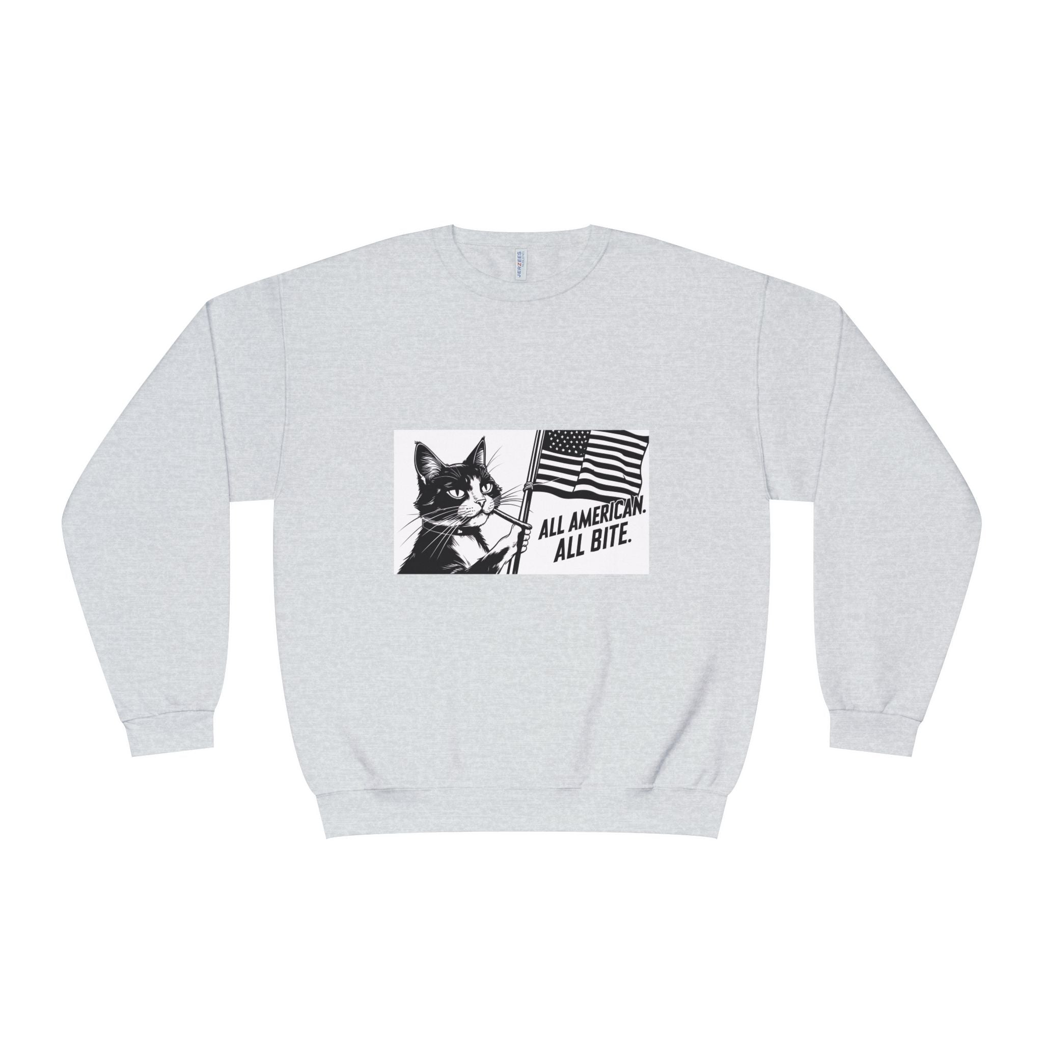 All American Cat Sweatshirt, Unisex Cozy Casual Wear