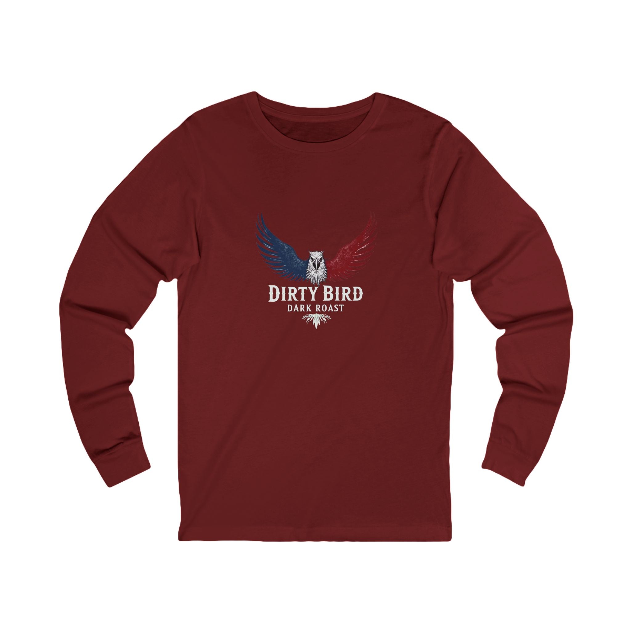 Dirty Bird Dark Roast Long Sleeve Tee, Unisex Long Sleeve T-Shirt.