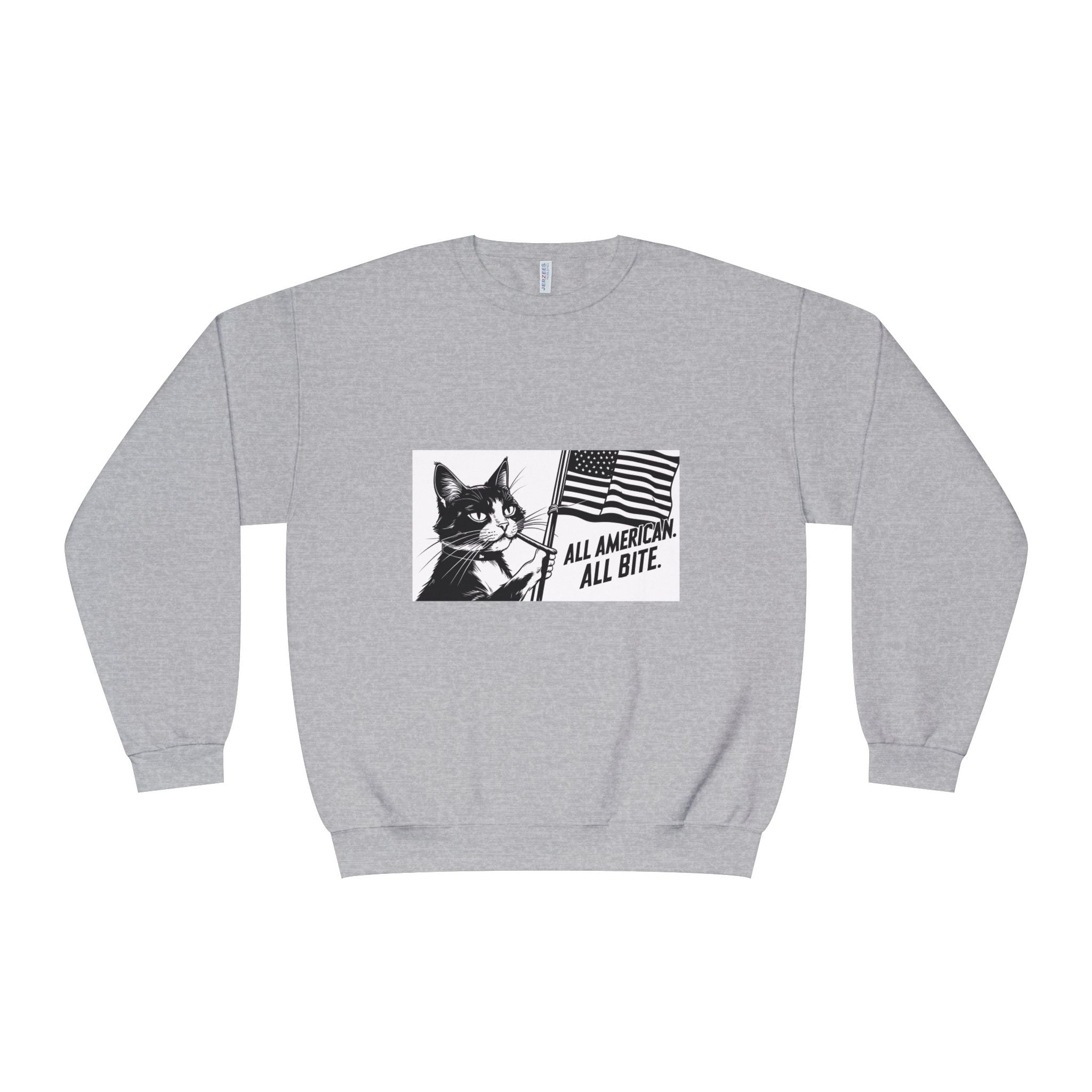 All American Cat Sweatshirt, Unisex Cozy Casual Wear
