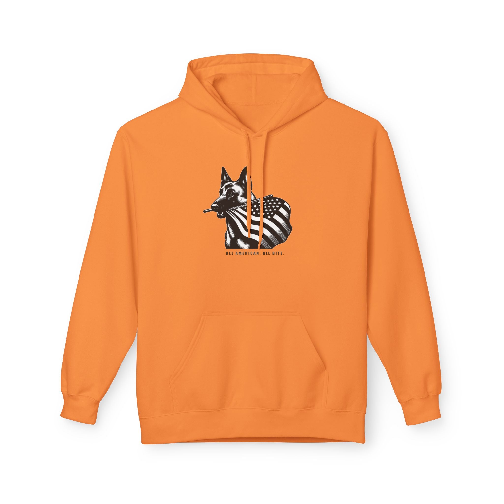 All American Dog Fleece Hoodie - Cozy Unisex Pullover.