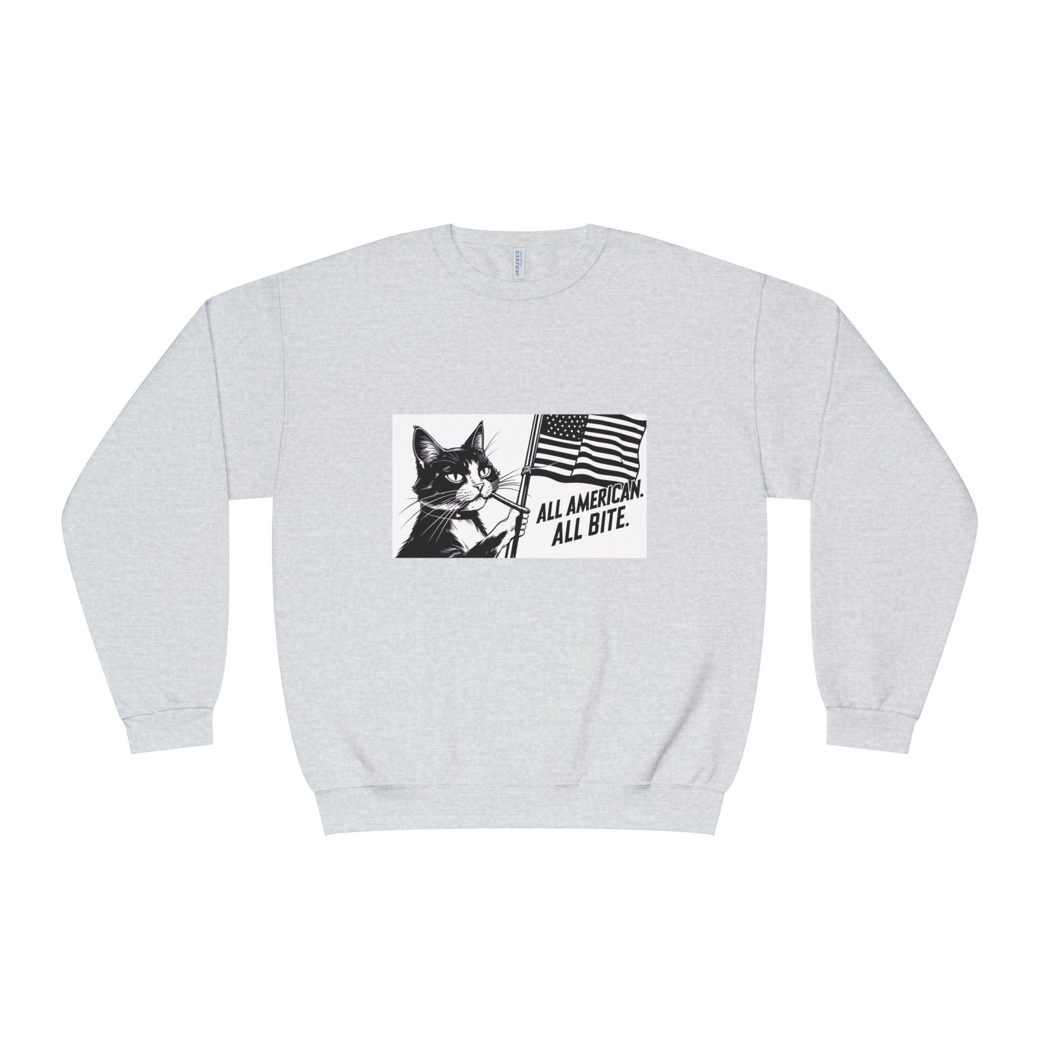 All American Cat Sweatshirt, Unisex Cozy Casual Wear