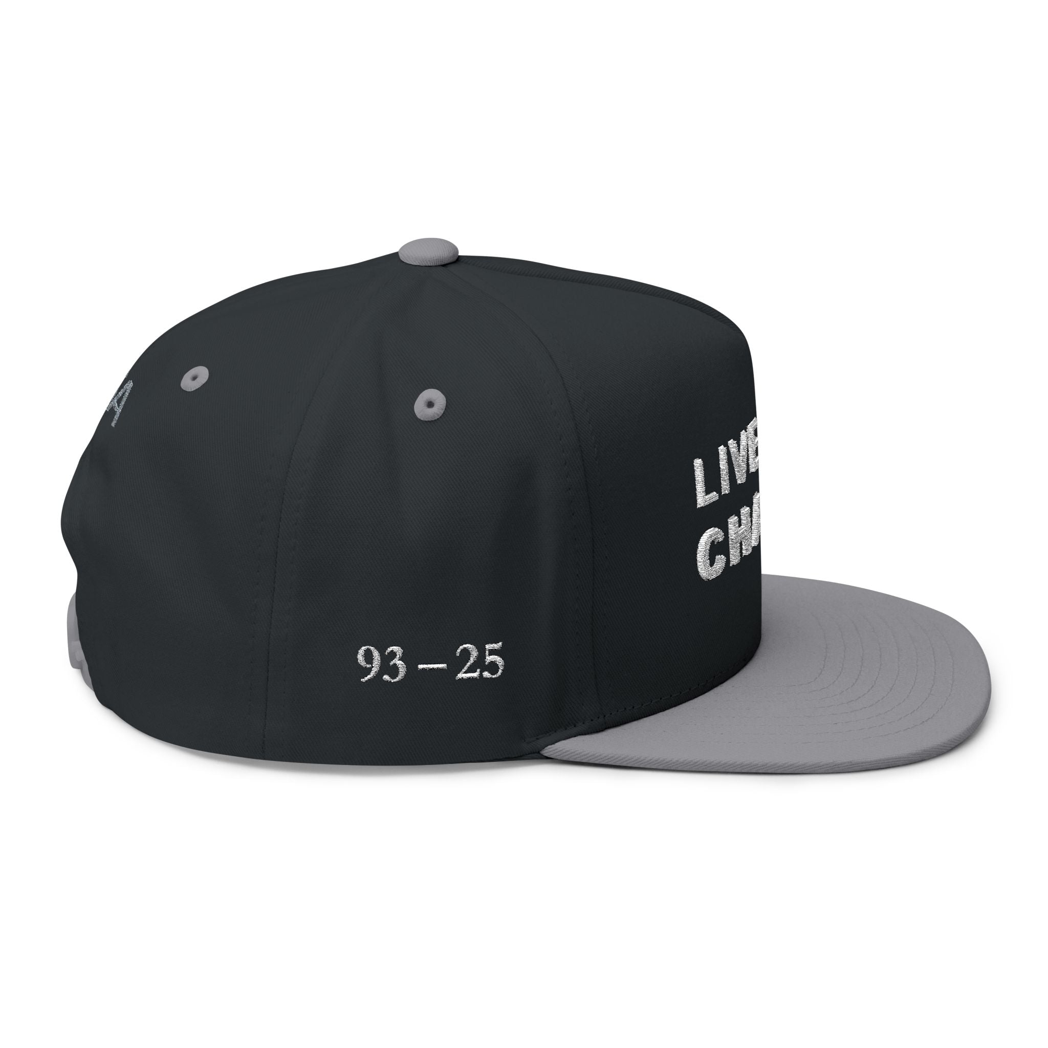 Live Like Charlie Flat Bill Cap | Custom Embroidery
