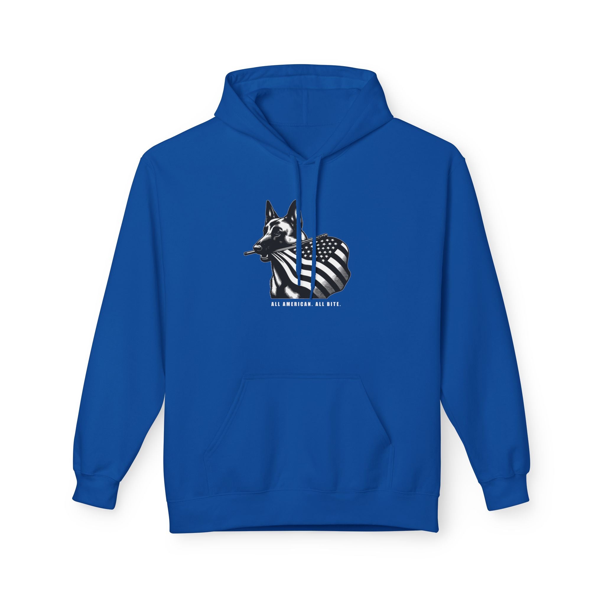 All American Dog Fleece Hoodie - Cozy Unisex Pullover.