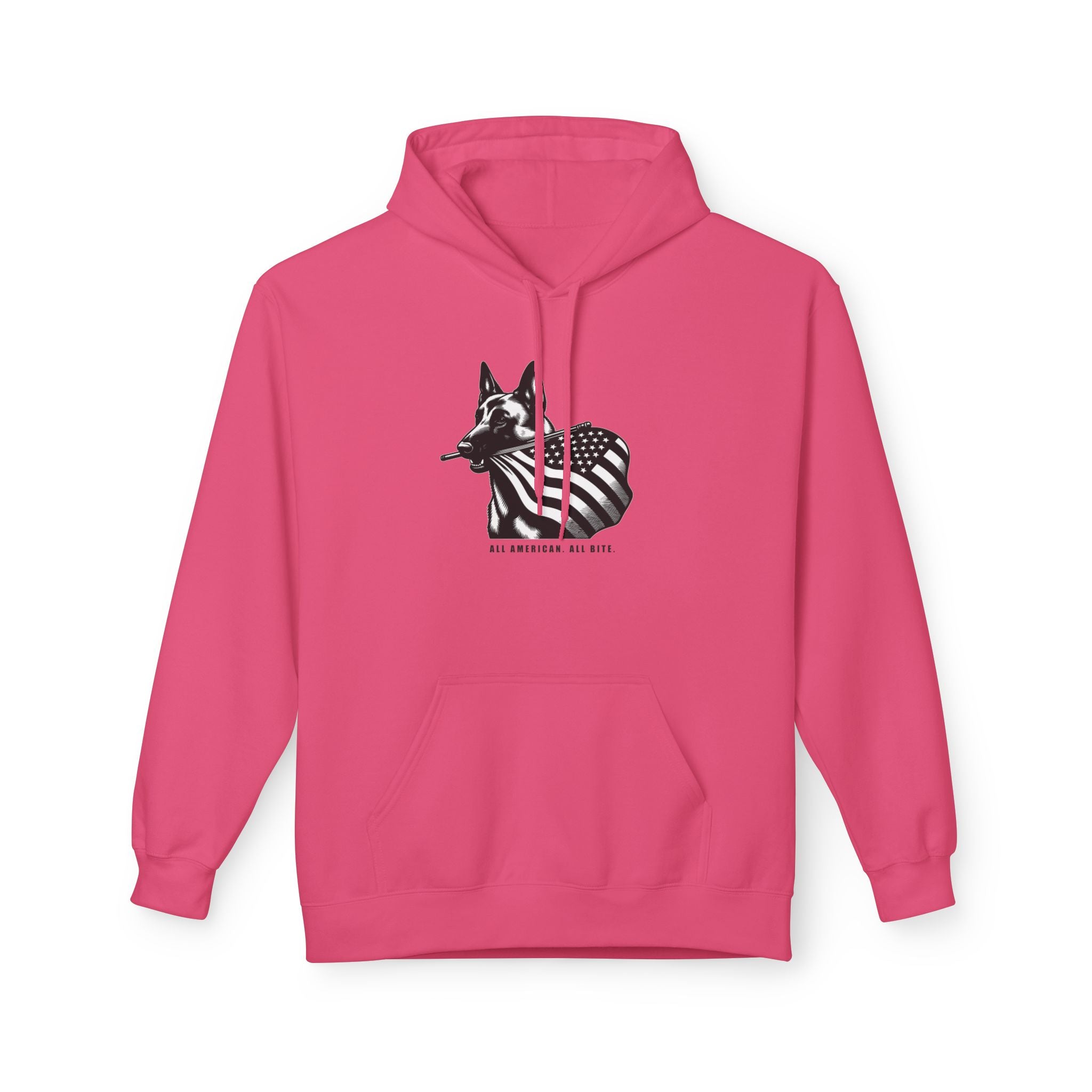 All American Dog Fleece Hoodie - Cozy Unisex Pullover.