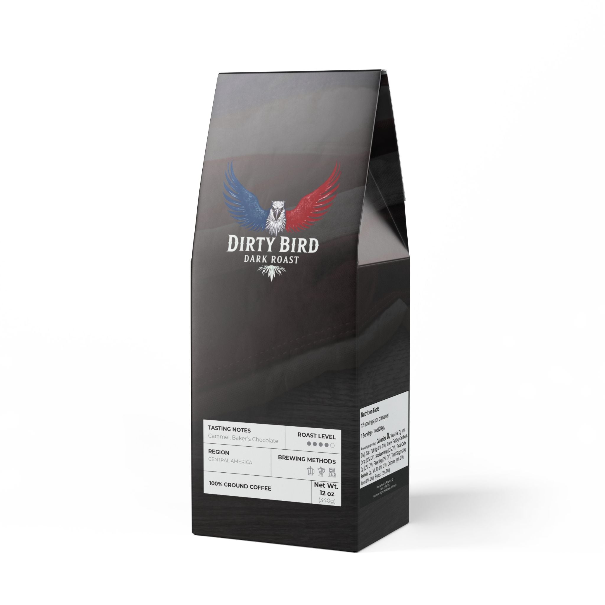 Dirty Bird Dark Roast Coffee Blend (Med-Dark Roast)