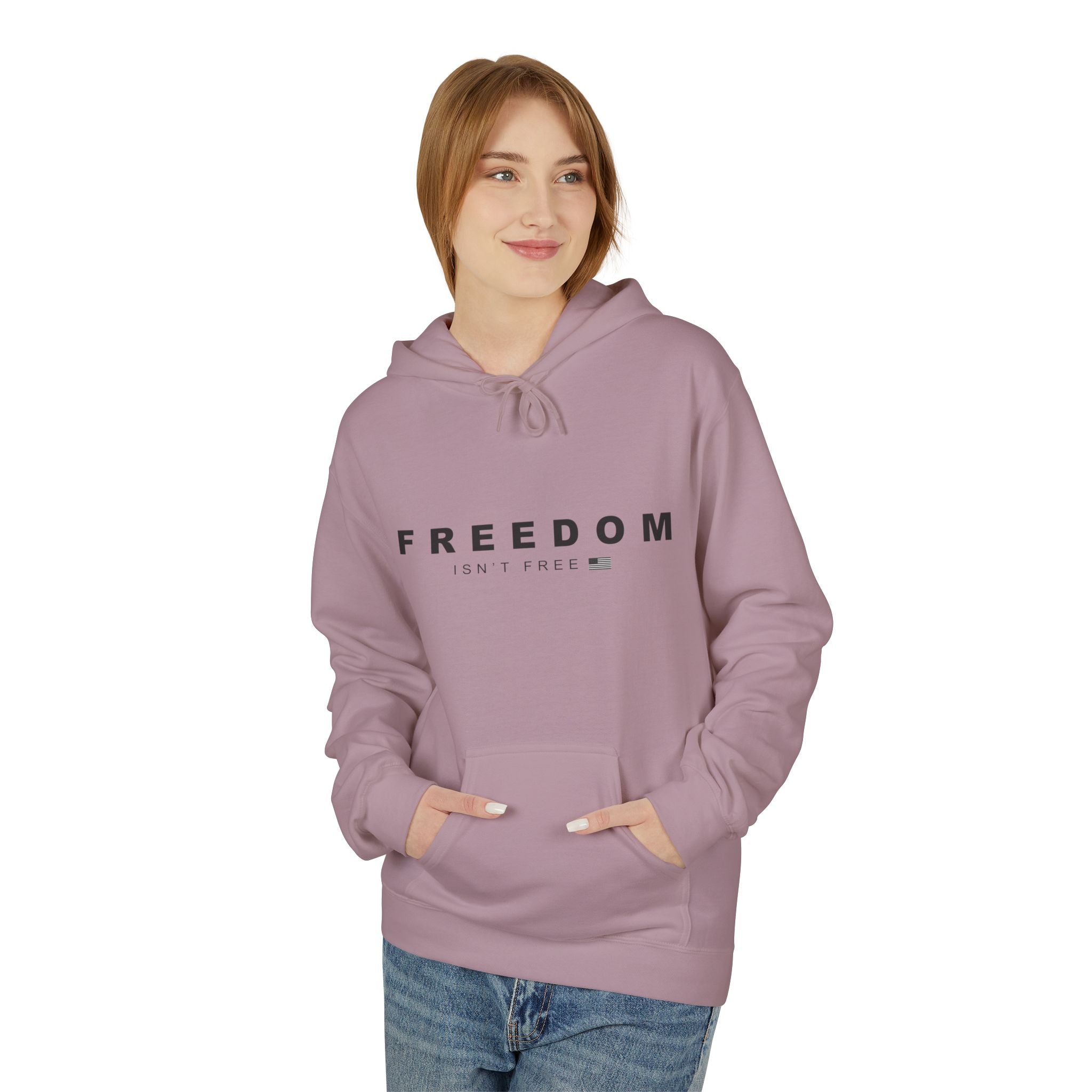 Freedom Isn't Free Fleece Hoodie - Cozy Unisex Pullover.