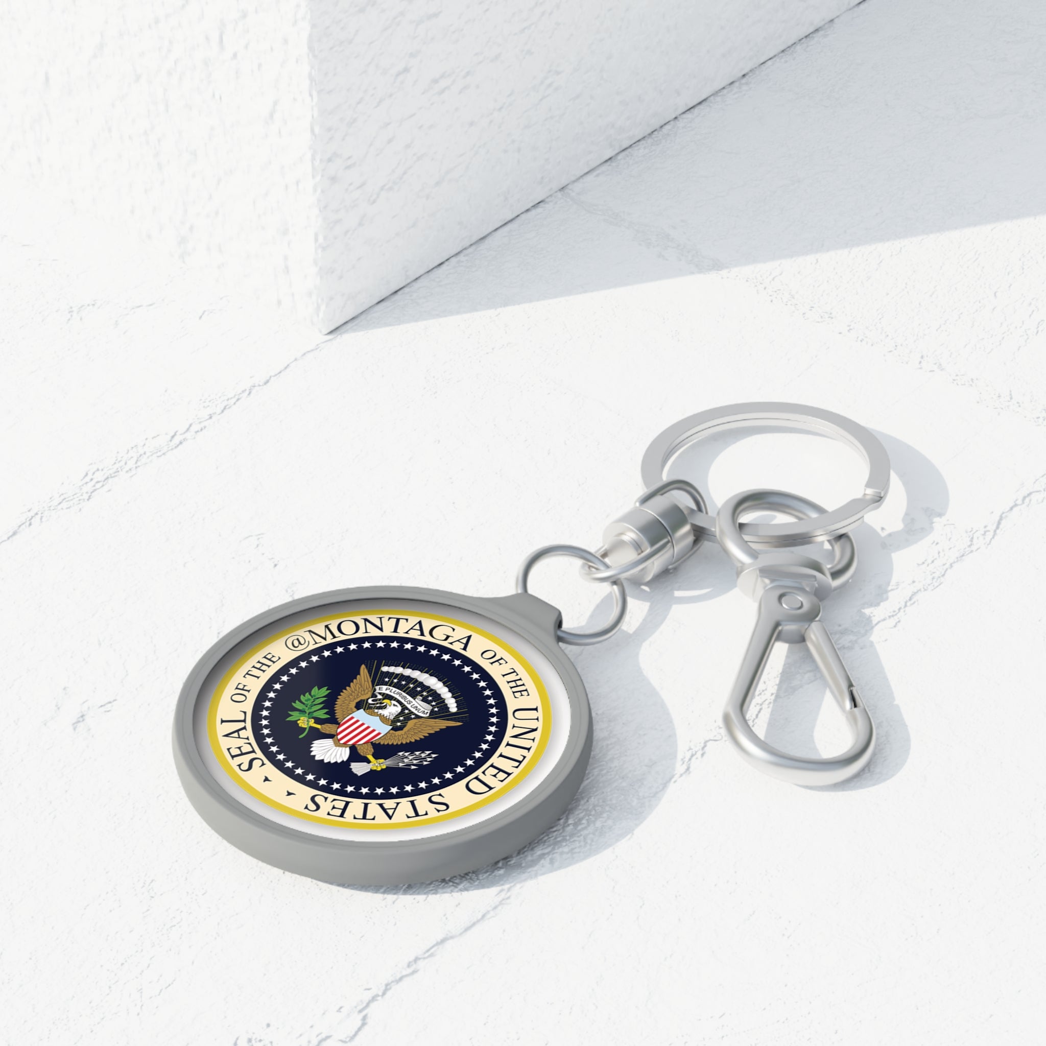 Custom Montaga Podcast Keychain
