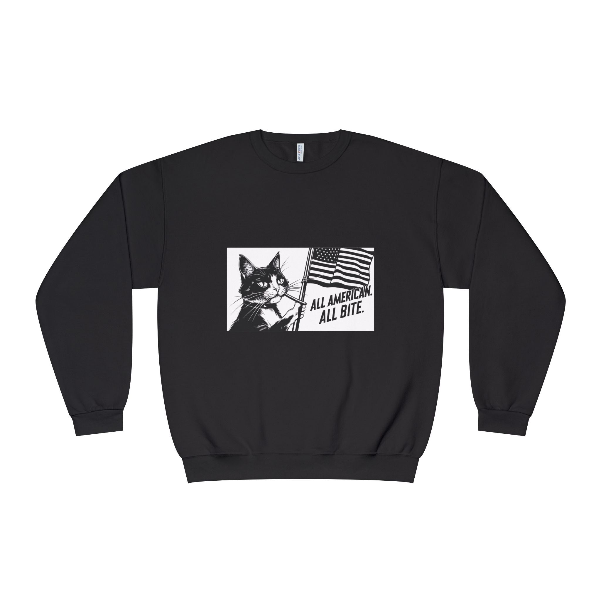All American Cat Sweatshirt, Unisex Cozy Casual Wear