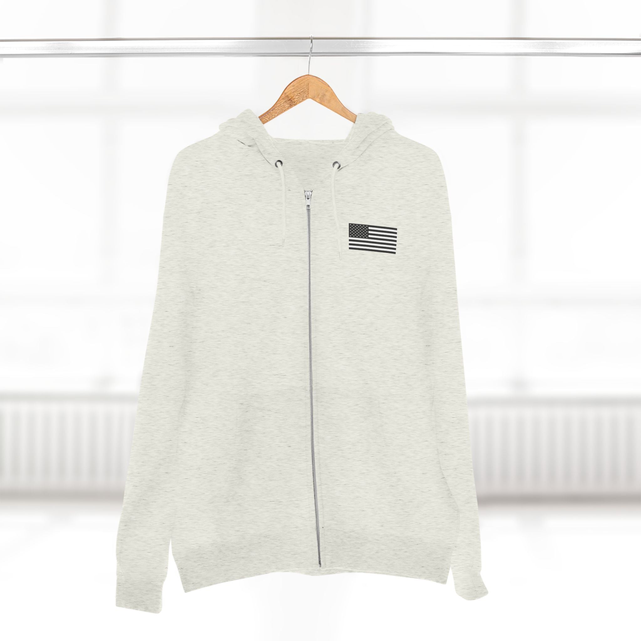 Team Montaga Unisex Zip Hoodie with Team Montaga and Flag Design.