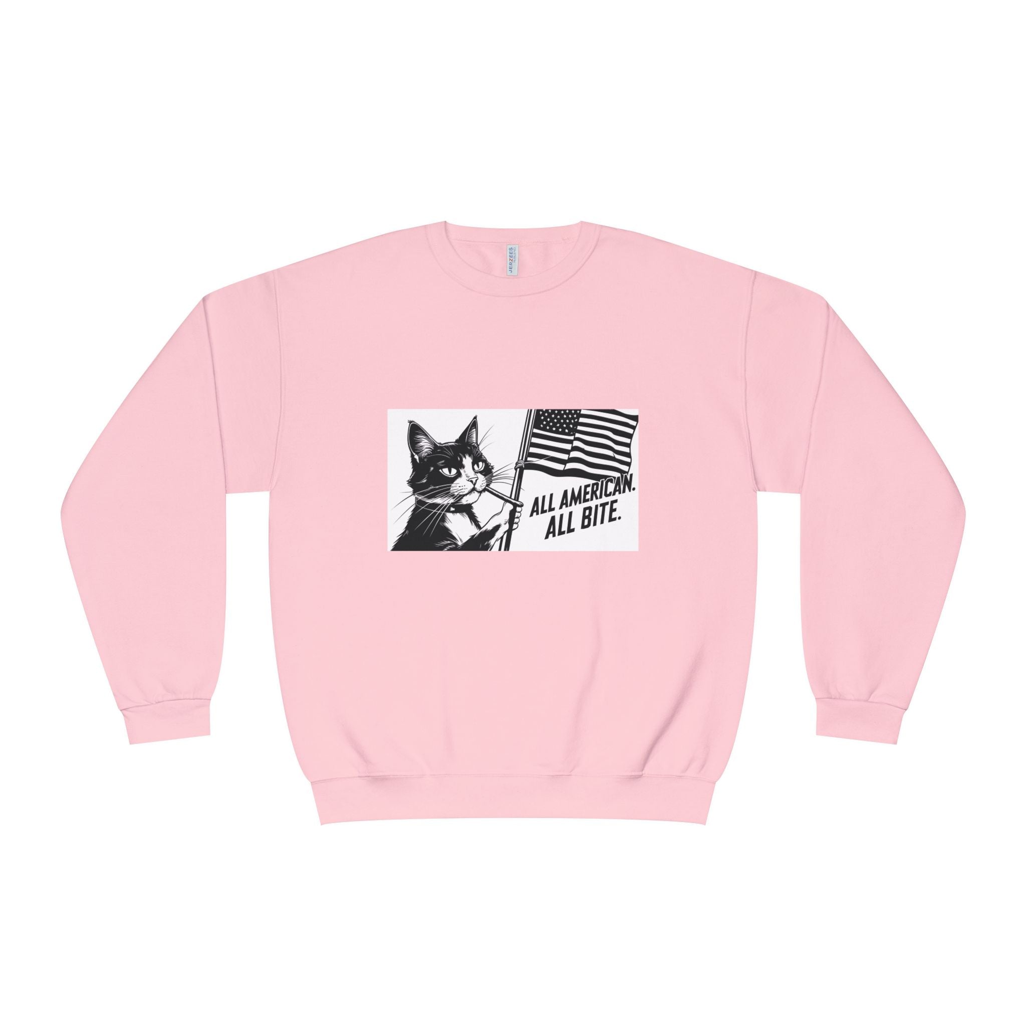 All American Cat Sweatshirt, Unisex Cozy Casual Wear
