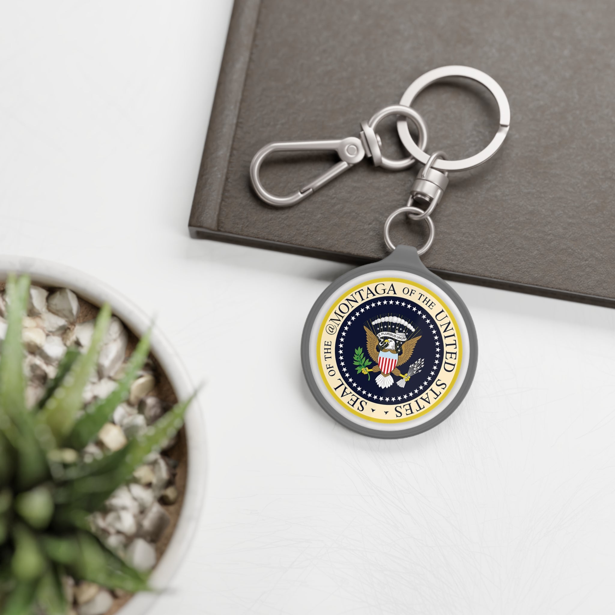 Custom Montaga Podcast Keychain