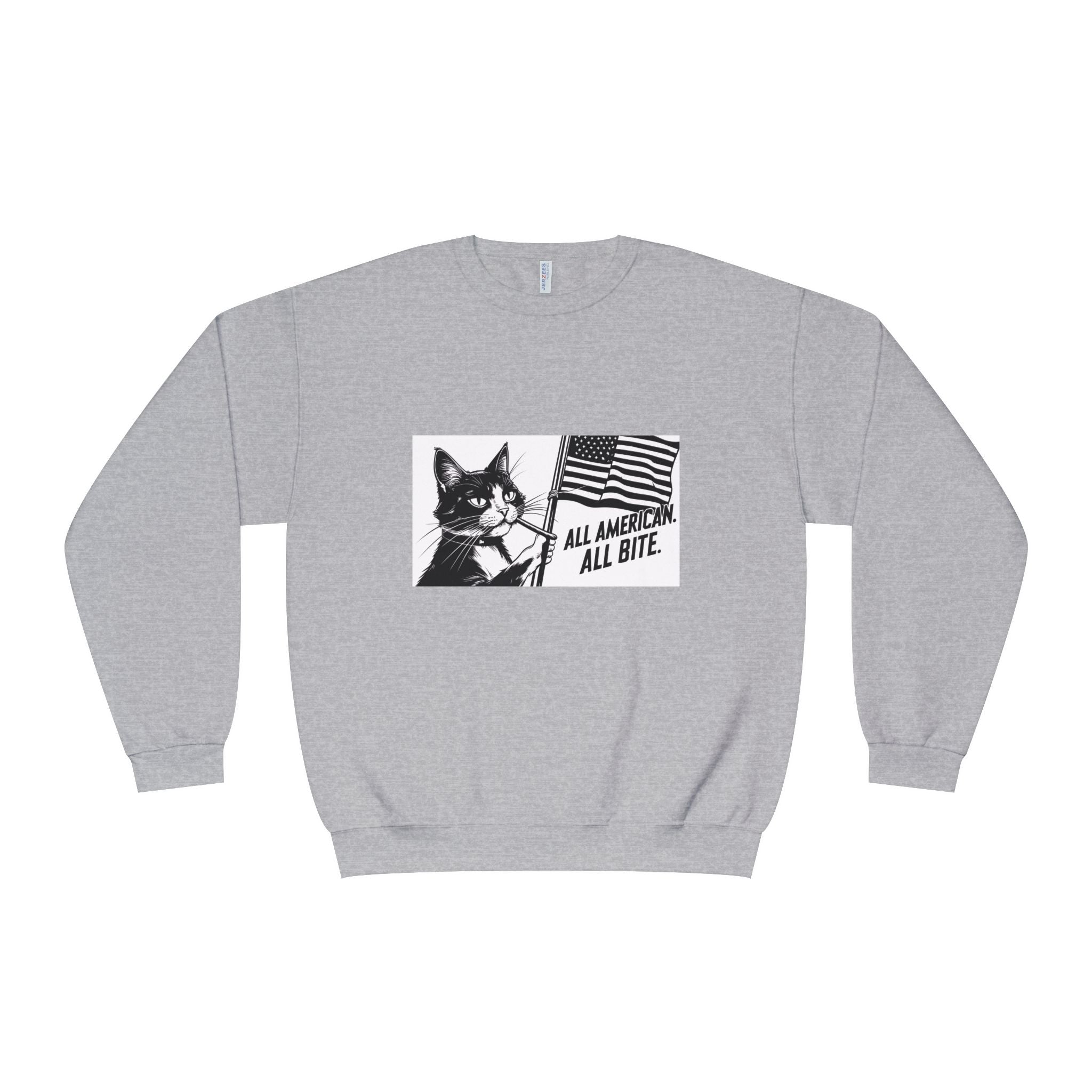 All American Cat Sweatshirt, Unisex Cozy Casual Wear