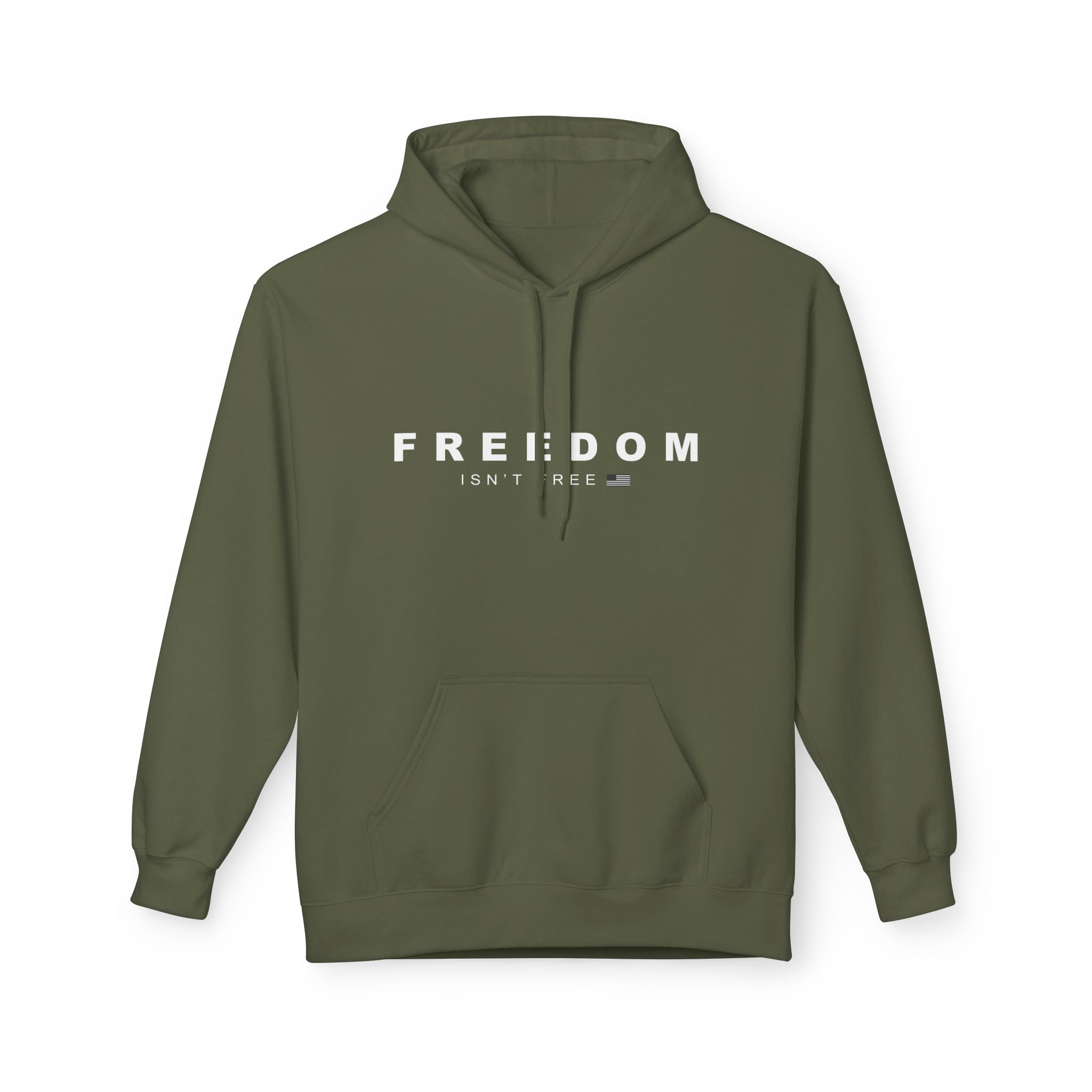 Freedom Isn't Free Fleece Hoodie - Cozy Unisex Pullover.