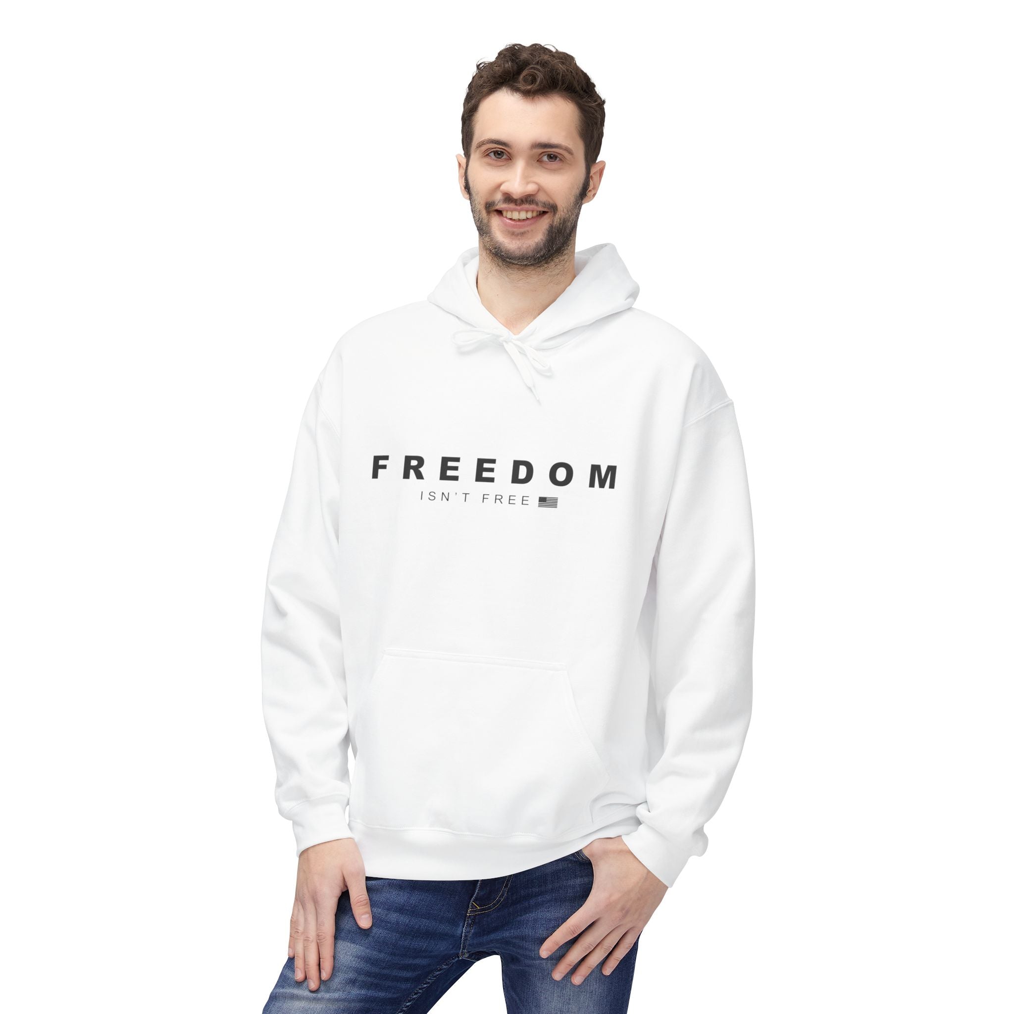 Freedom Isn't Free Fleece Hoodie - Cozy Unisex Pullover.