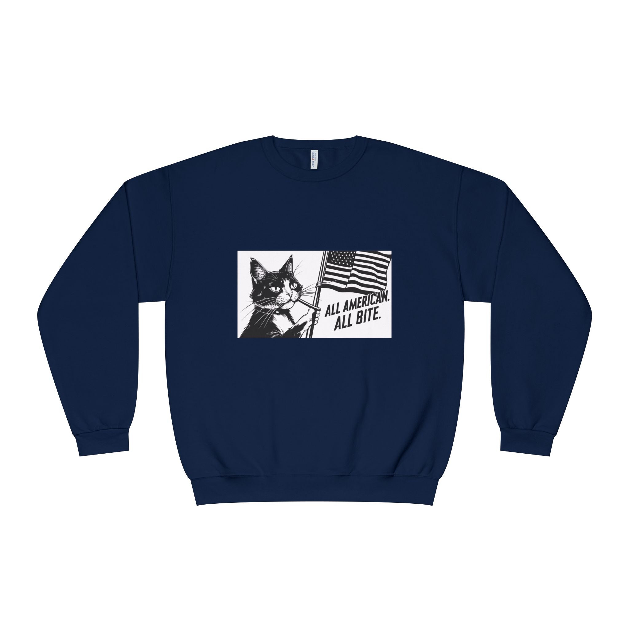 All American Cat Sweatshirt, Unisex Cozy Casual Wear