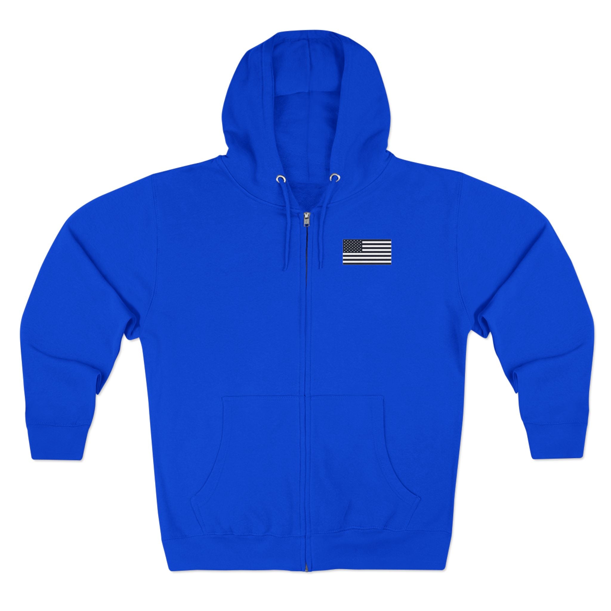 Team Montaga Unisex Zip Hoodie with Team Montaga and Flag Design.