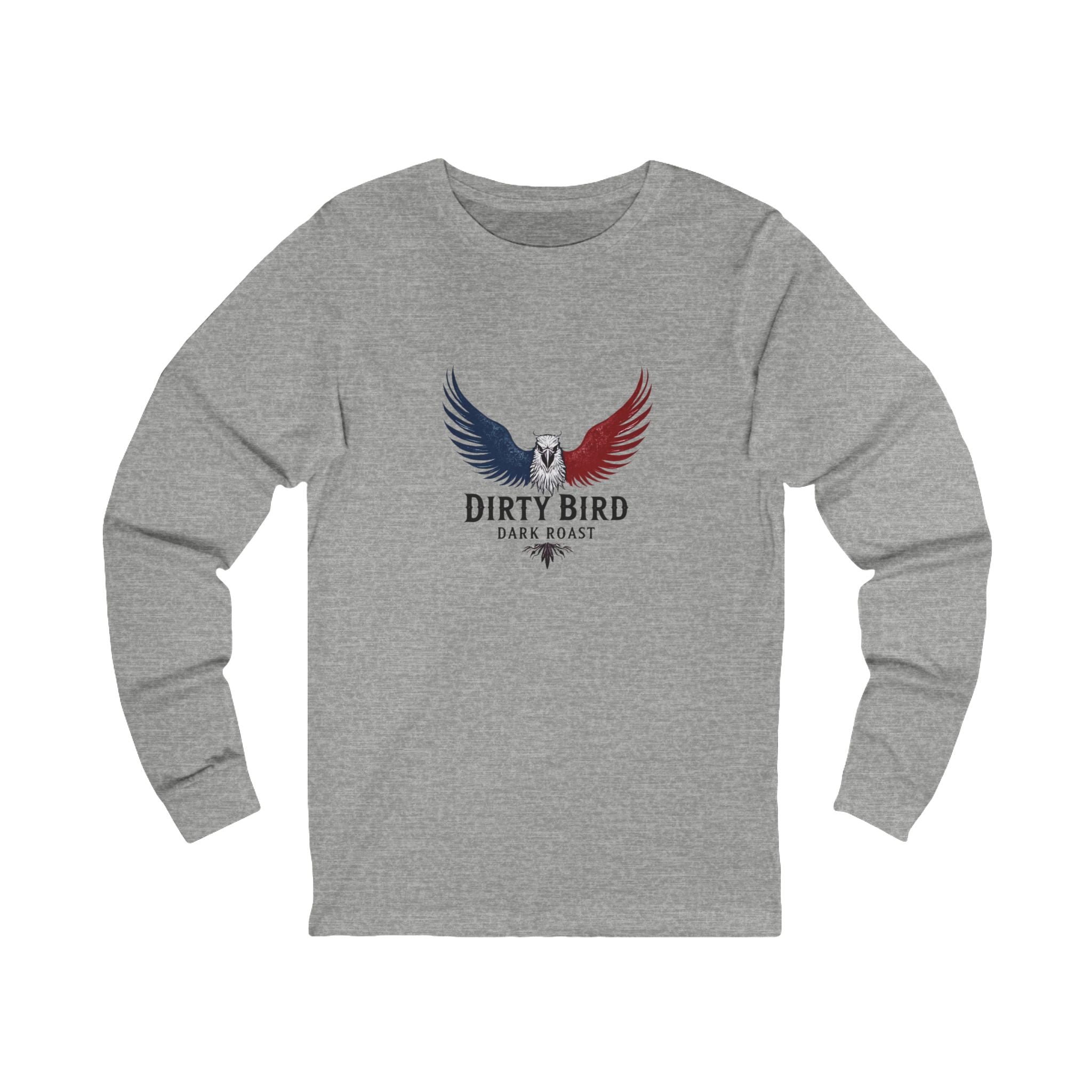 Dirty Bird Dark Roast Long Sleeve Tee, Unisex Long Sleeve T-Shirt.