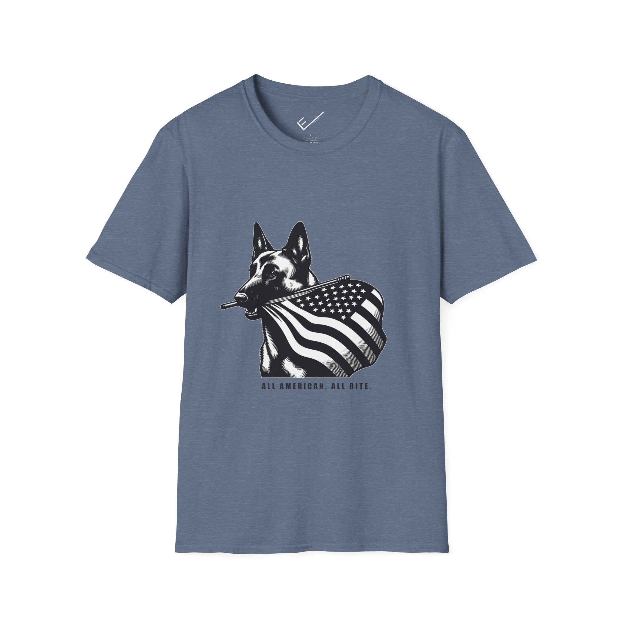 Belgian Malinois Graphic Tee - Casual Fit, Unisex Softstyle Crew-Neck.