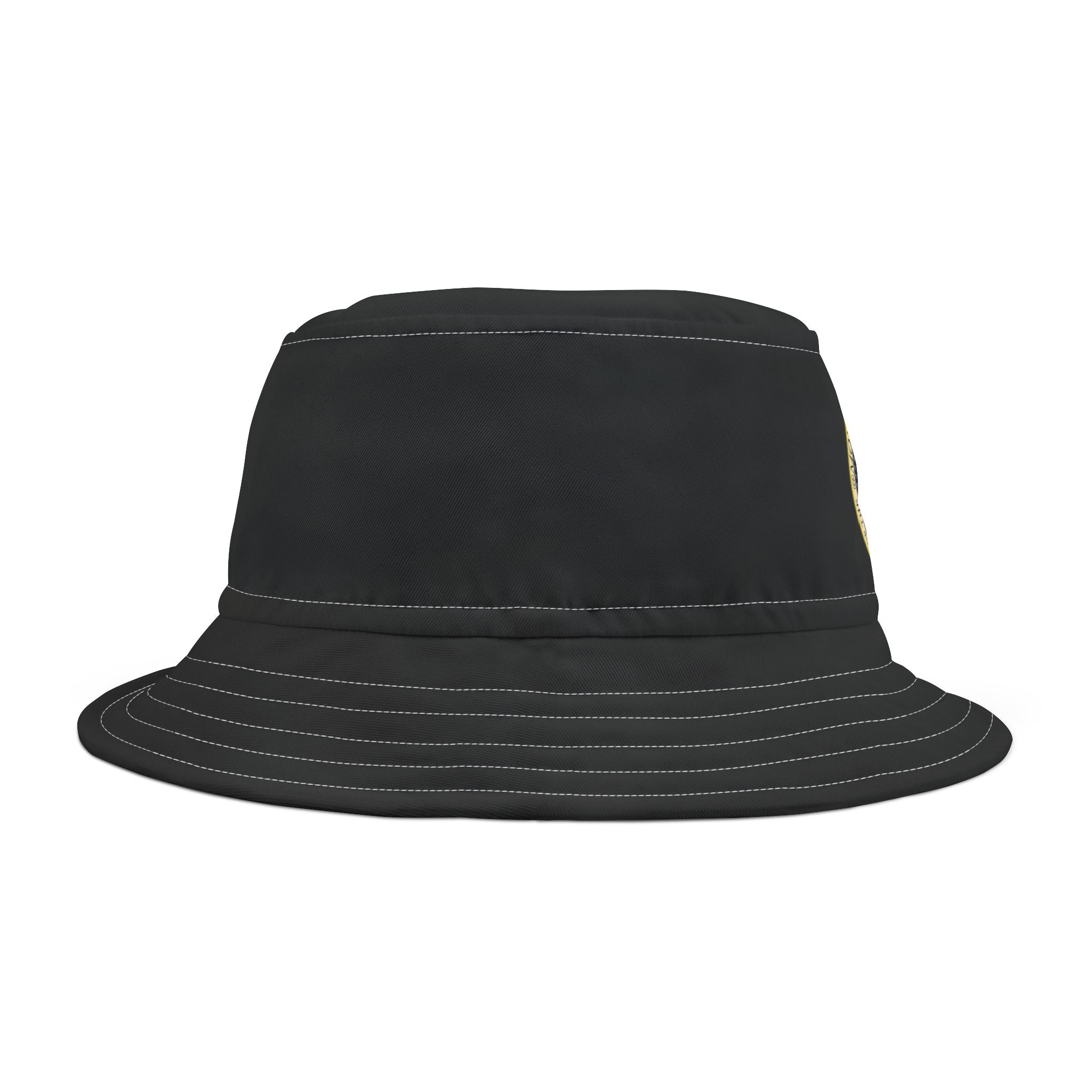 Montaga Seal Bucket Hat Casual Headwear in Black