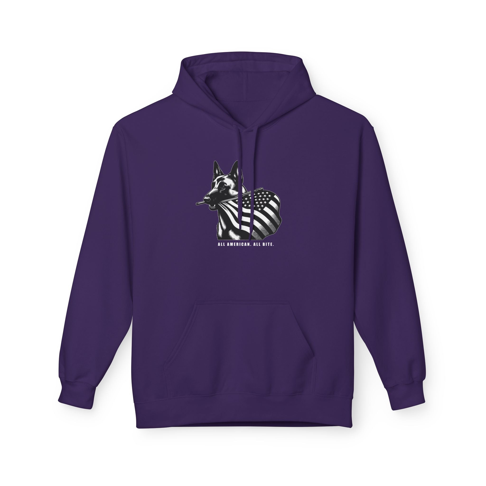 All American Dog Fleece Hoodie - Cozy Unisex Pullover.