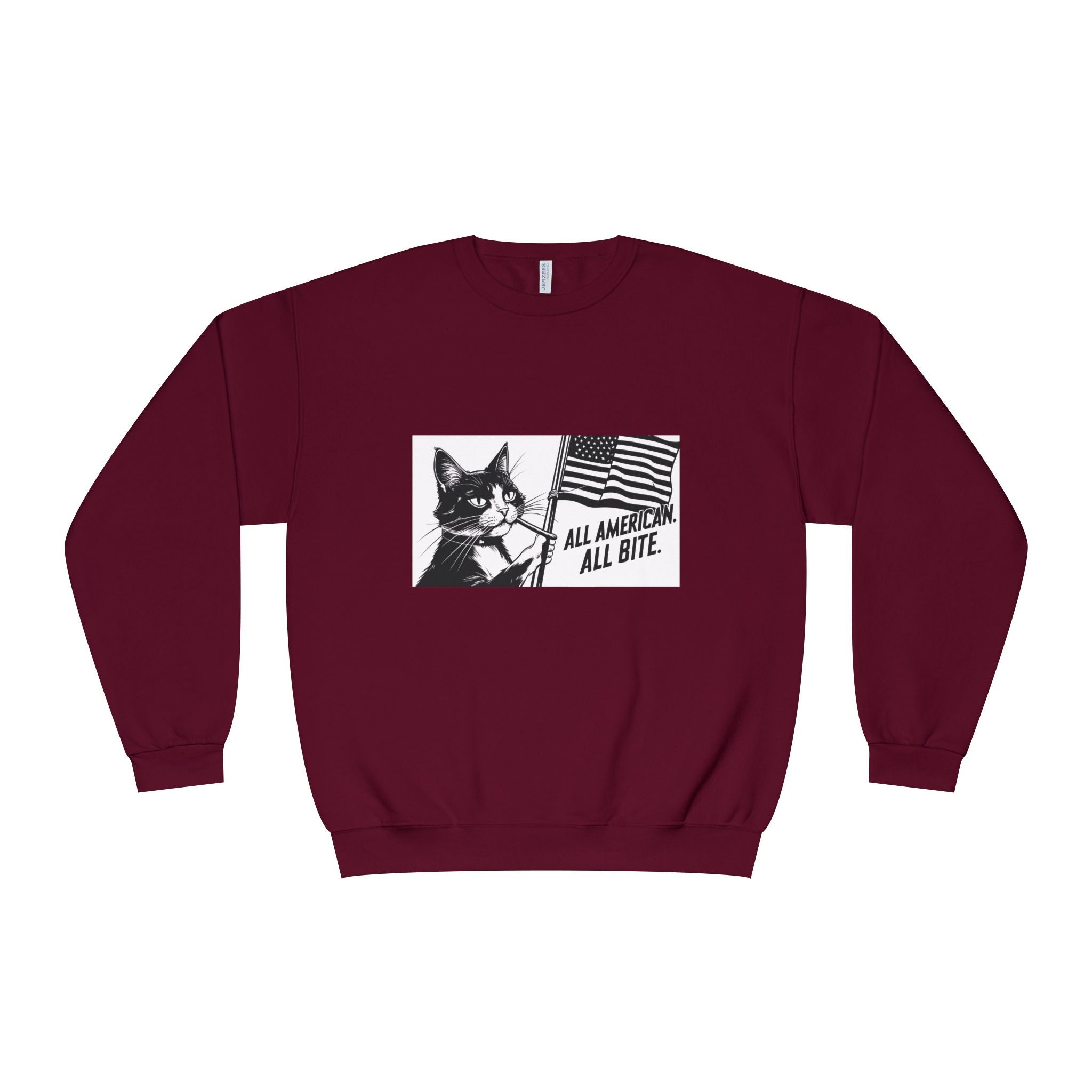 All American Cat Sweatshirt, Unisex Cozy Casual Wear