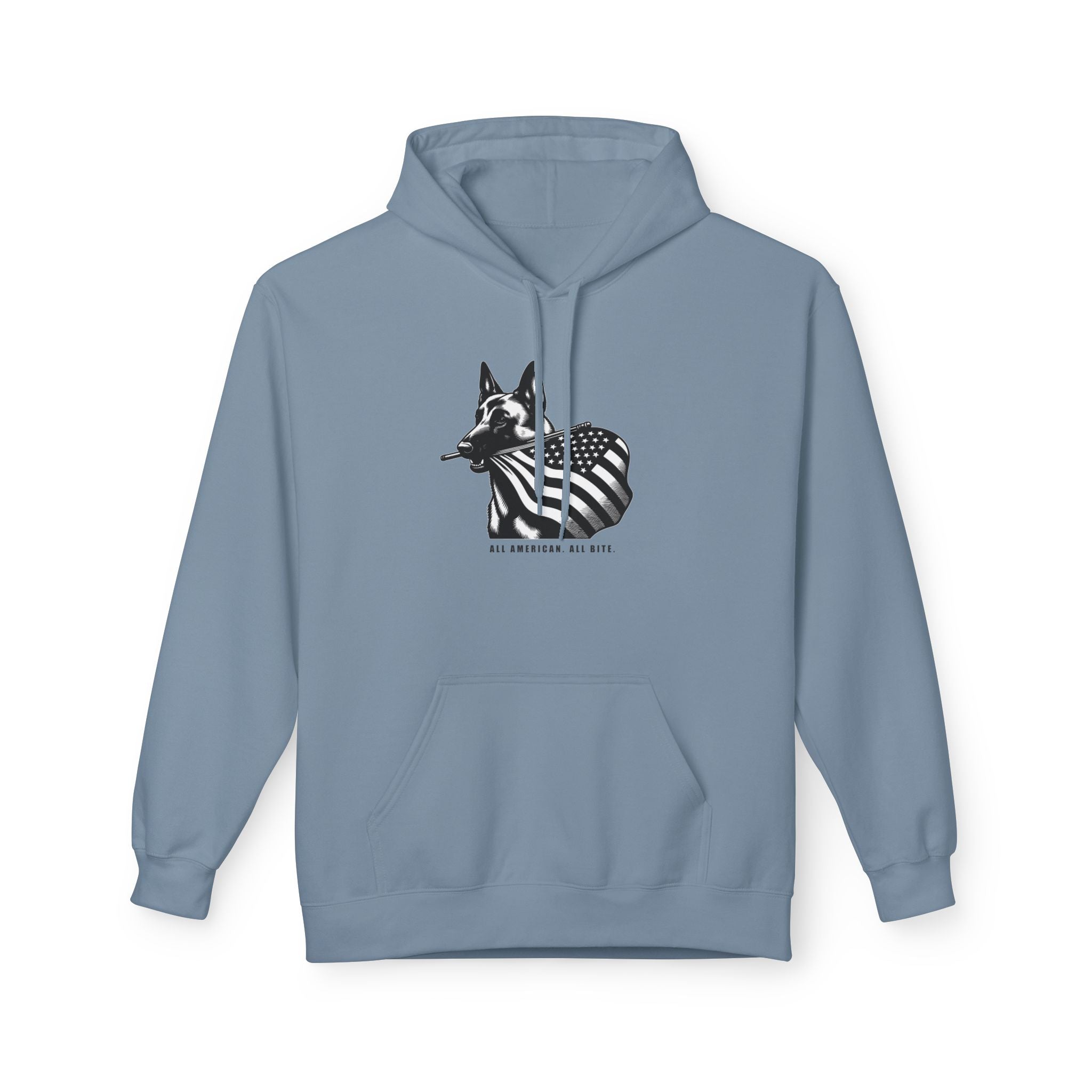 All American Dog Fleece Hoodie - Cozy Unisex Pullover.