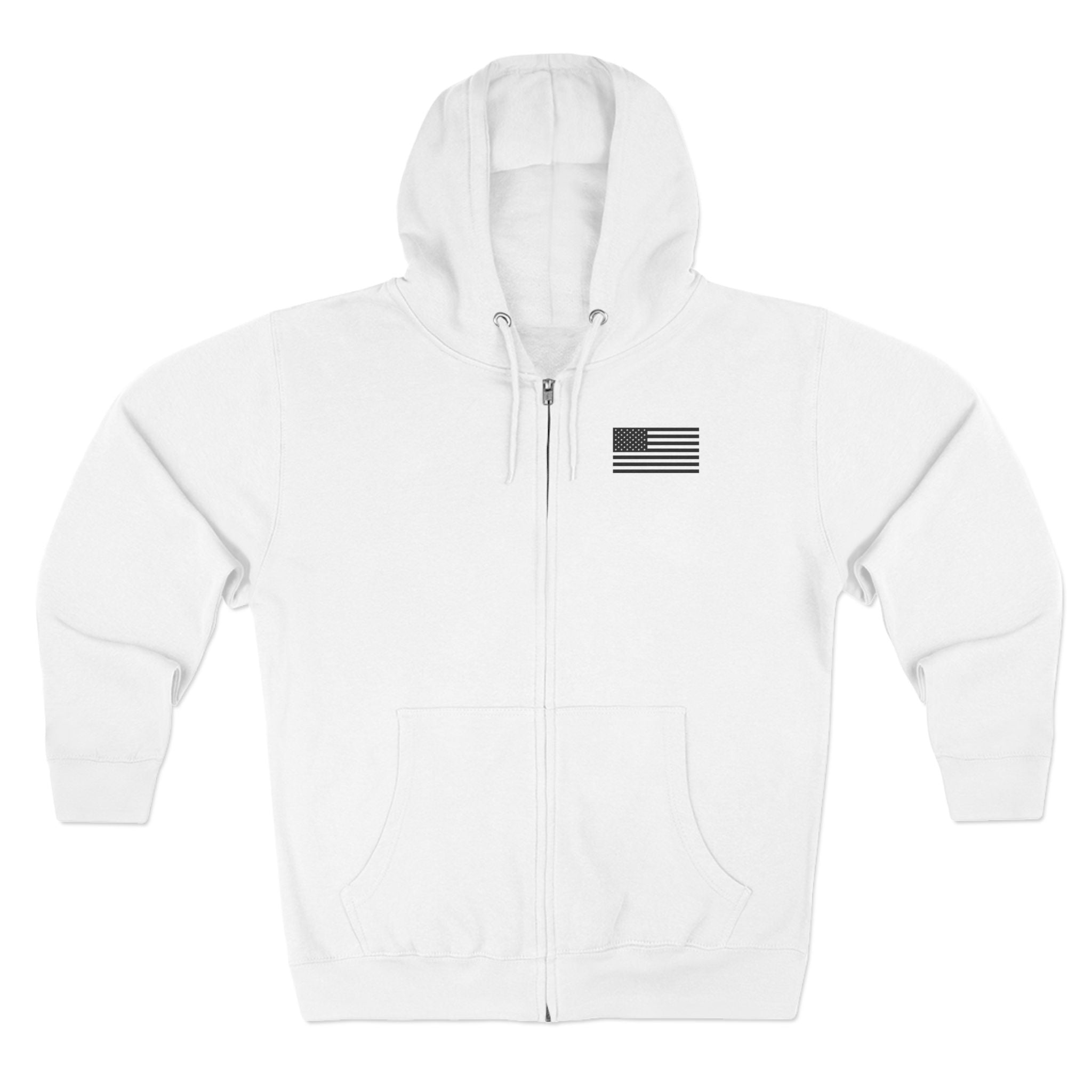 Team Montaga Unisex Zip Hoodie with Team Montaga and Flag Design.