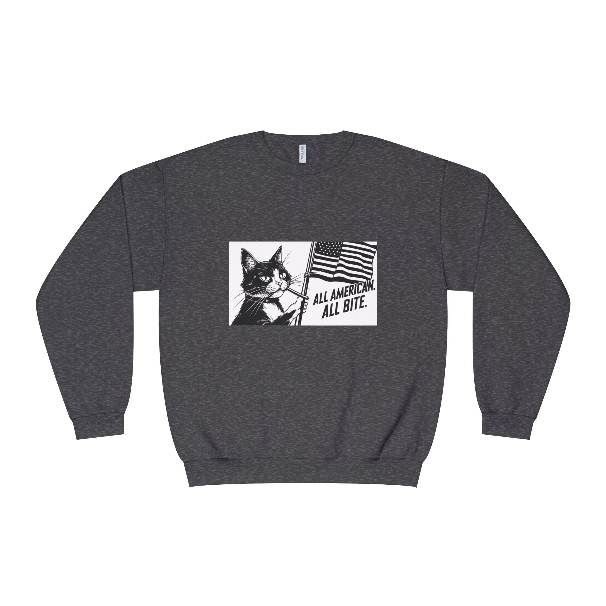 All American Cat Sweatshirt, Unisex Cozy Casual Wear