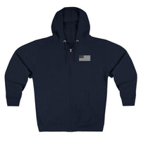 Team Montaga Unisex Zip Hoodie with Team Montaga and Flag Design.