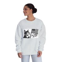 All American Cat Sweatshirt, Unisex Cozy Casual Wear