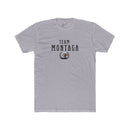 Team Montaga Varsity Tee: Tapered Fit, Unisex Lightweight Combed Cotton Crew Neck.