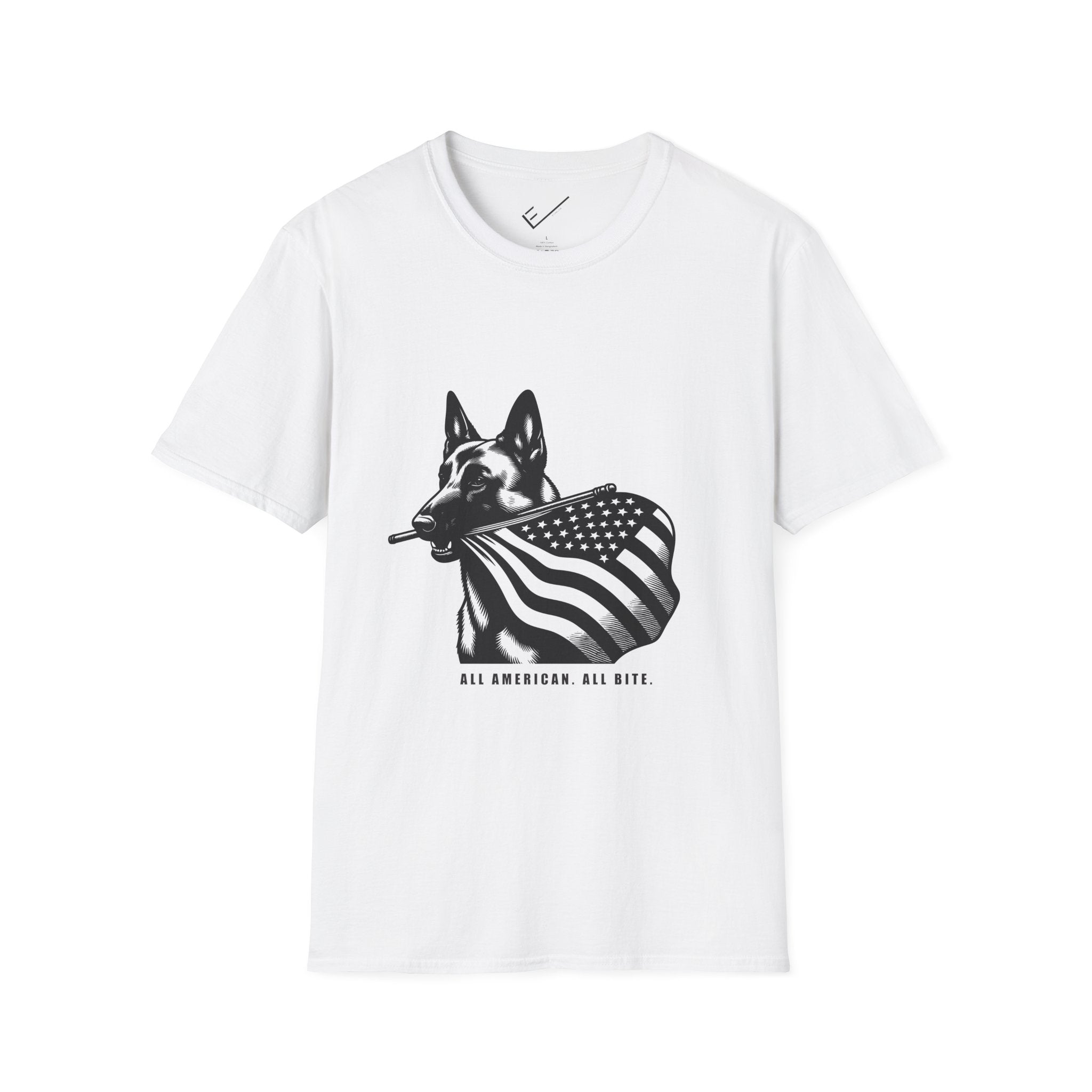 Belgian Malinois Graphic Tee - Casual Fit, Unisex Softstyle Crew-Neck.