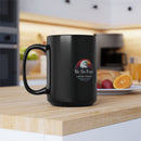 We The People Coffee Co. Ceramic Mug in black: 11oz & 15oz sizes