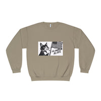 All American Cat Sweatshirt, Unisex Cozy Casual Wear