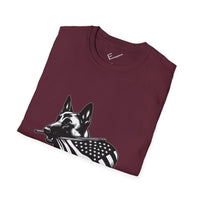 Belgian Malinois Graphic Tee - Casual Fit, Unisex Softstyle Crew-Neck.