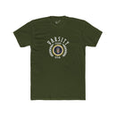 Montaga Podcast Varsity Tee: Tapered Fit, Unisex Lightweight Combed Cotton Crew Neck.
