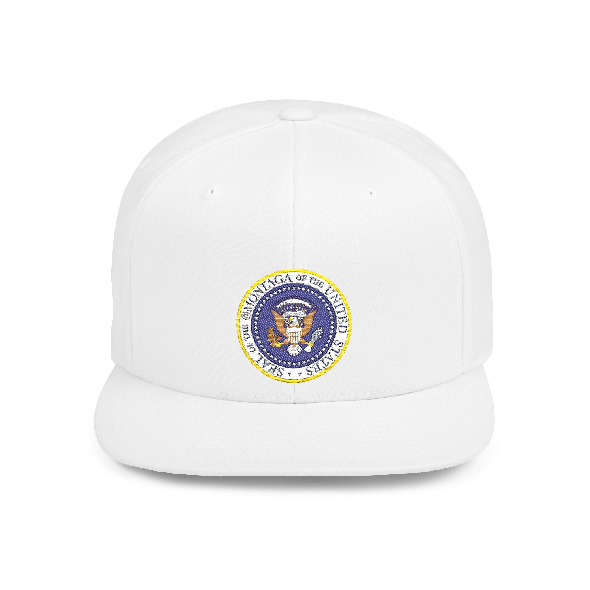 The Montaga Podcast Stylish Flat Bill Snapback Hat.