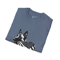 Belgian Malinois Graphic Tee - Casual Fit, Unisex Softstyle Crew-Neck.