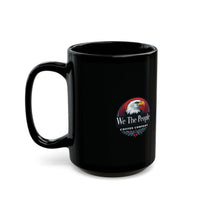 We The People Coffee Co. Ceramic Mug in black: 11oz & 15oz sizes