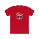Montaga Podcast Varsity Tee: Tapered Fit, Unisex Lightweight Combed Cotton Crew Neck.