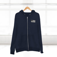 Team Montaga Unisex Zip Hoodie with Team Montaga and Flag Design.