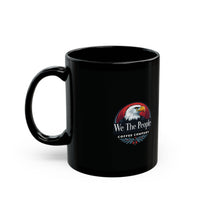 We The People Coffee Co. Ceramic Mug in black: 11oz & 15oz sizes