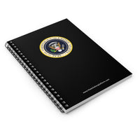 Montaga Spiral Notebook, Ruled Line, Custom Journal / Notebook, Black Cover